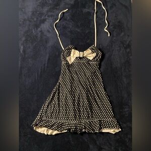 Polka Dot Dress bathing suit with Bow Detail